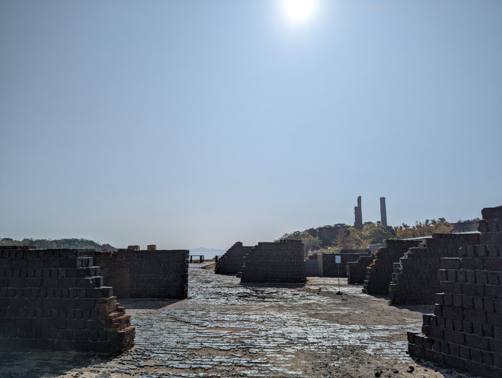 犬島精錬所美術館の煉瓦風景