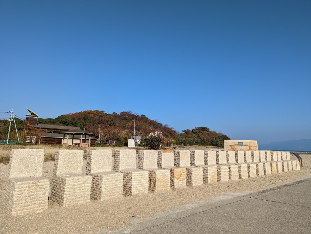 犬島の岩の椅子